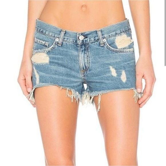 Rag & Bone Cut Off Distressed Short in Winnie - Picture 3 of 9